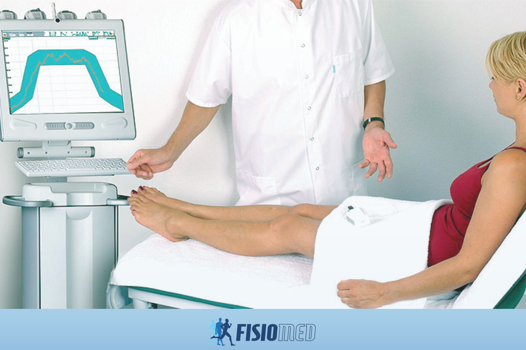 Paziente che esegue una seduta di biofeedback pelvico