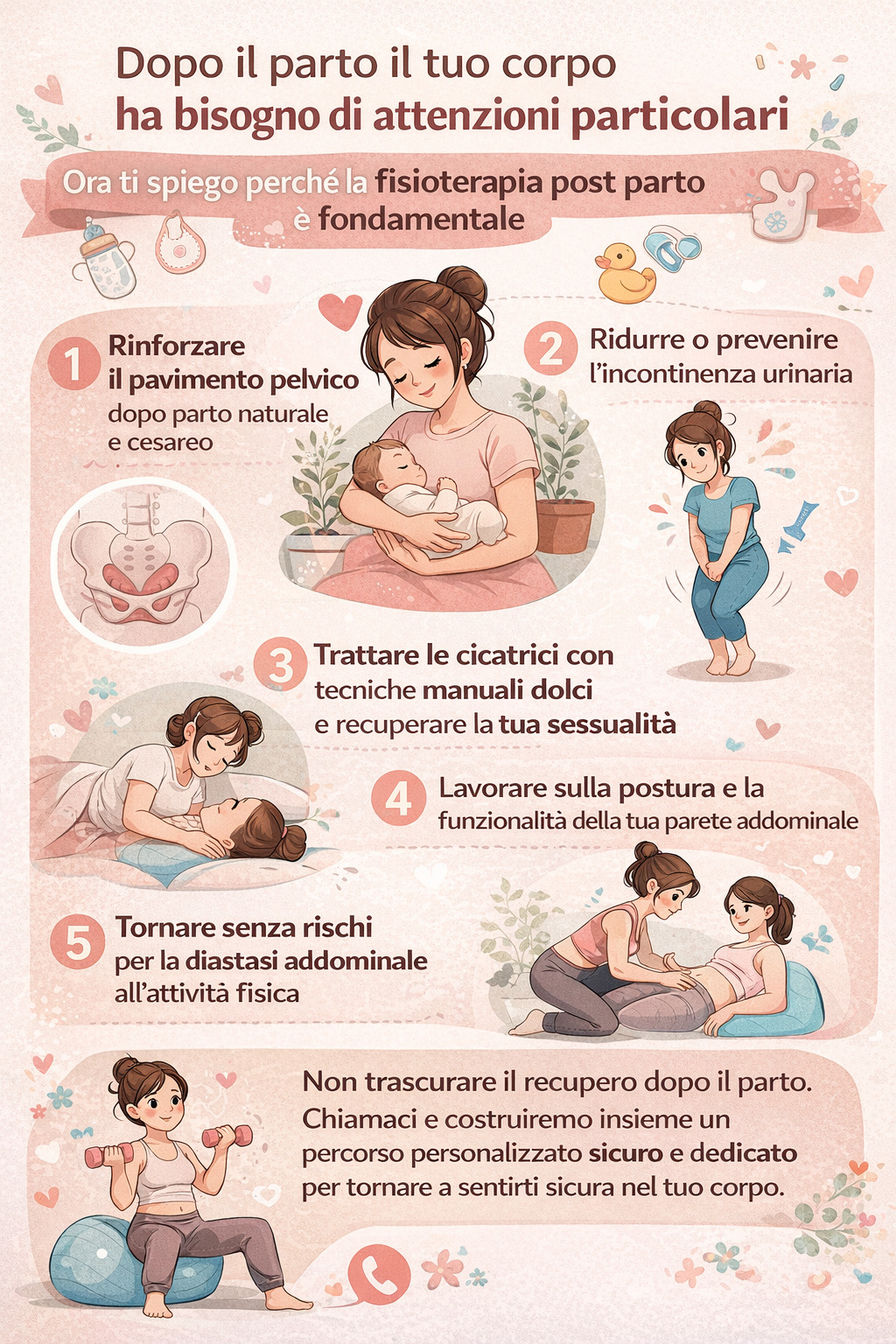 Fisioterapia post parto a Sanremo: recupero pavimento pelvico, addome, cicatrici e ritorno sicuro all’attività fisica dopo gravidanza