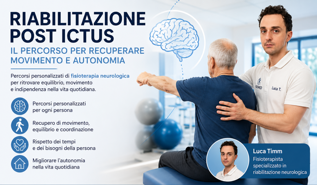 Infografica sul recupero di movimento, equilibrio e autonomia dopo ictus
