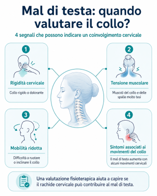 Mal di testa e cervicale: segnali per valutare il collo a Fisiomed Sanremo